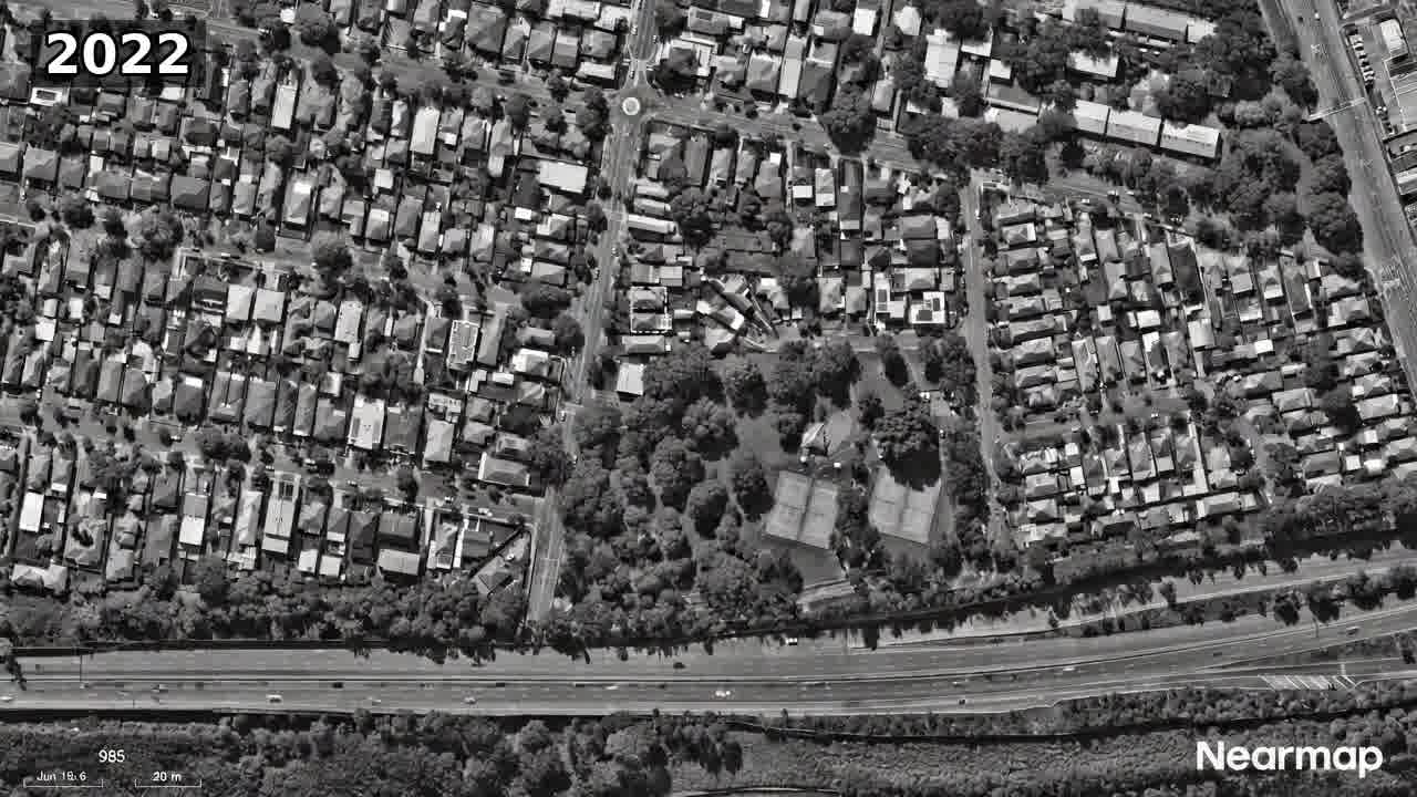 Suburb aerial, recovered date 2022