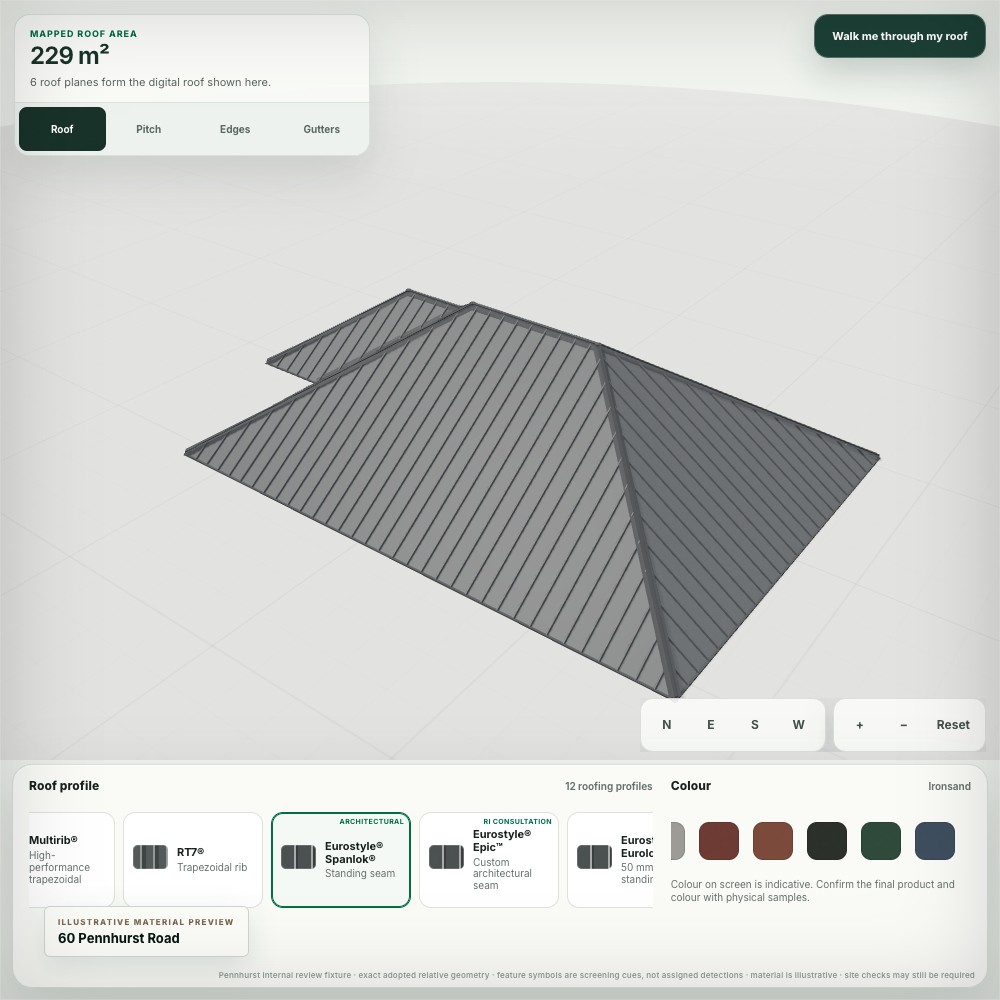 Codex 64 visualiser frame, demo material preview